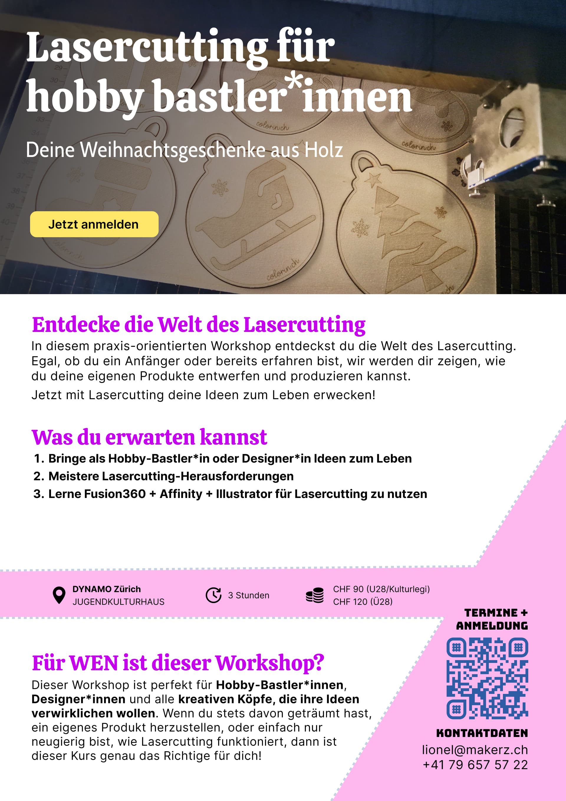 LASERCUTTING - Deine Kreationen aus Holz